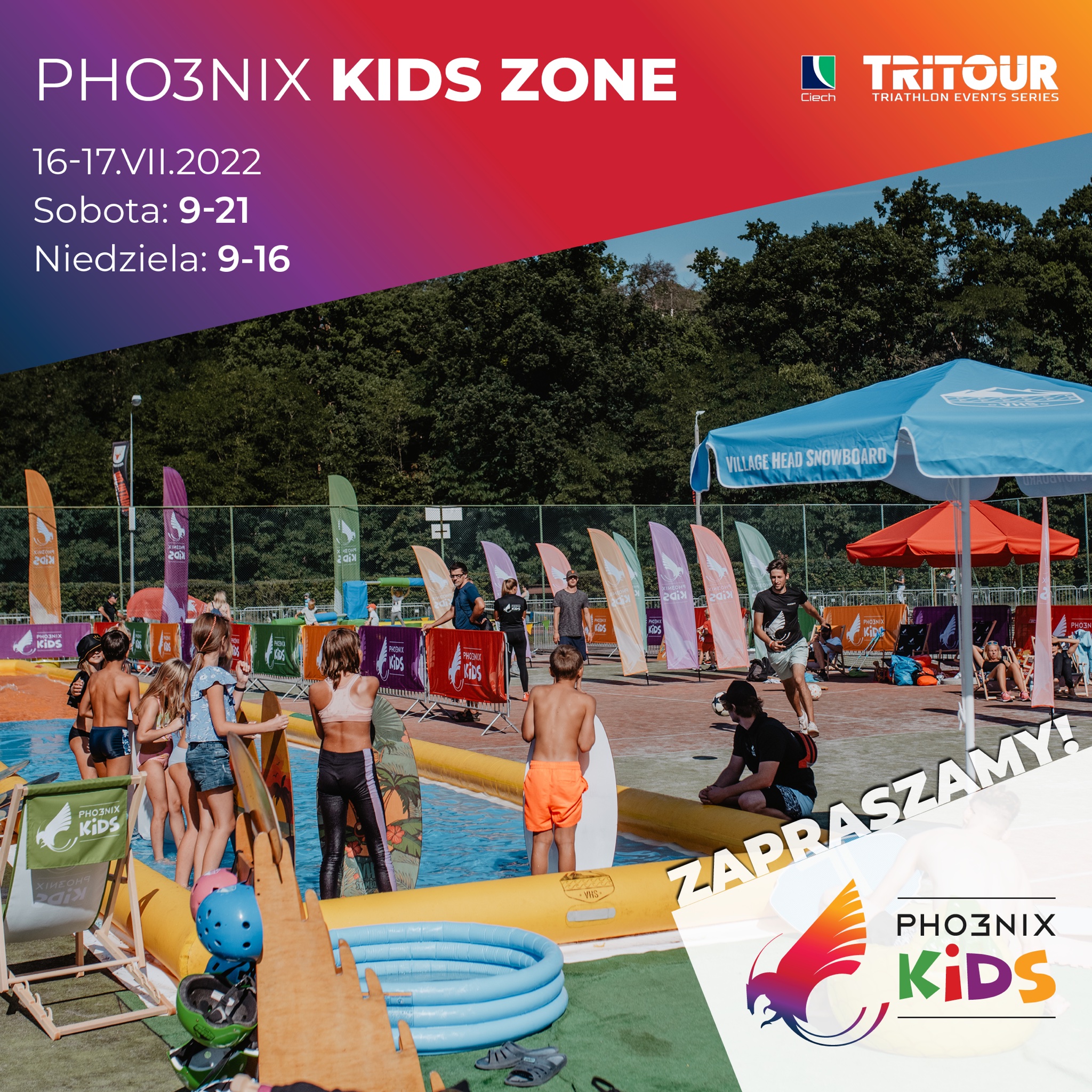 PHO3NIX Kids Zone podczas JBL Triathlon Poznań 2022