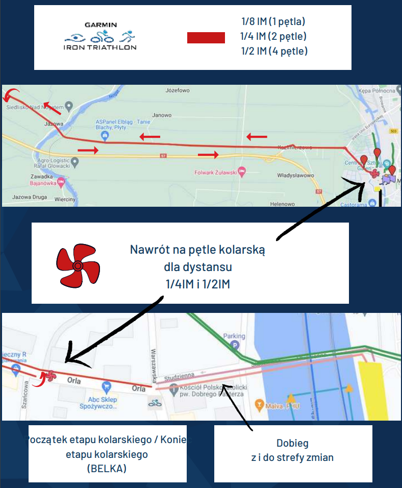 Trasa kolarska GIT Elbląg 2022