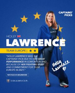 Holly Lawrence Team Europe Collins CUP