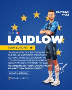 Sam Laidlow Team Europe Collins CUP