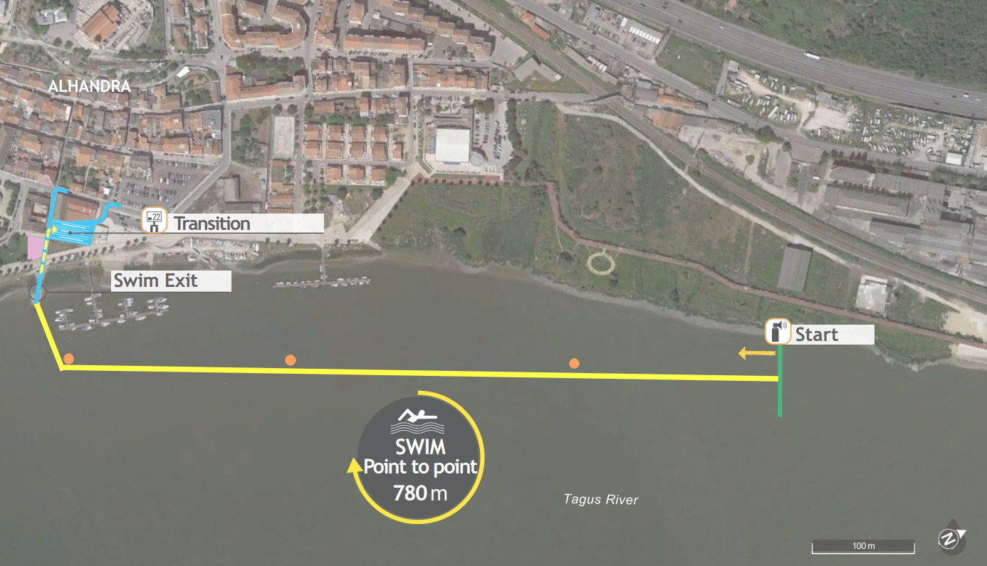 Trasa pływacka PŚ w paratriathlonie w Walencji 2022