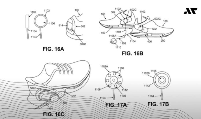 Nowy projekt butów Nike we wniosku patentowym