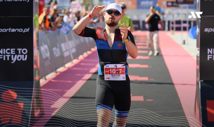 Bartek Matusiewicz na mecie zawodów