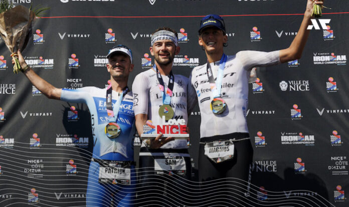 Podium mistrzostw świata IRONMAN Nicea