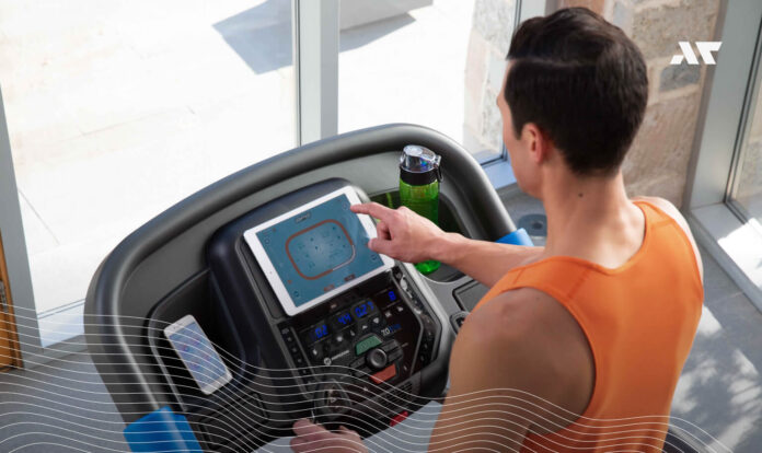 Mężczyzna na bieżni Horizon