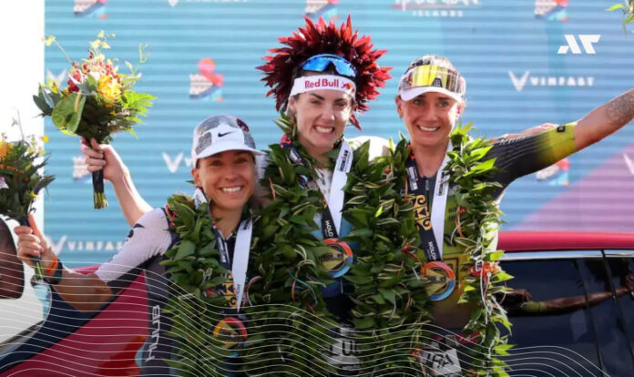 Zawodniczki na podium mistrzostw świata IRONMAN Hawaje
