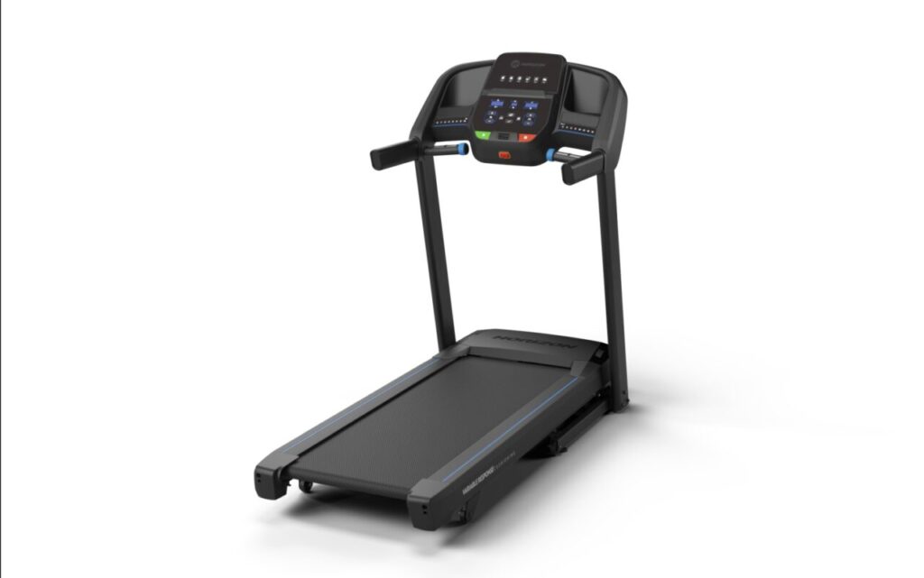 Bieżnia Horizon T101 widok z przodu – domowy trening biegowy