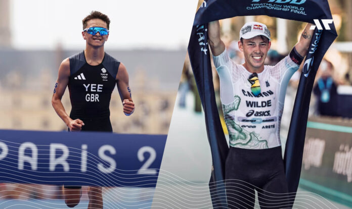 Triathloniści na mecie zawodów World Triathlon – format T100 rozważany jako nowy dystans na igrzyskach olimpijskich