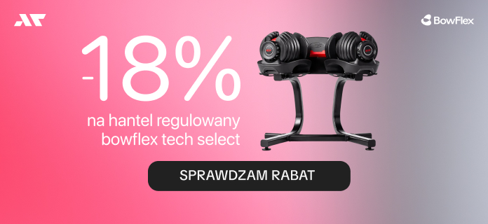 Hantle Bowflex taniej o 18% z kodem akademiatriathlonu