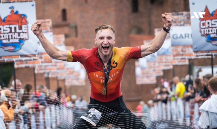 Sergiusz Sobczyk podczas Castle Triathlon Malbork