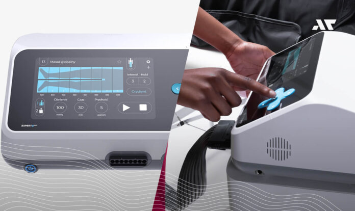 CarePump Expert8 DUO – panel sterowania aparatu do presoterapii i drenażu limfatycznego